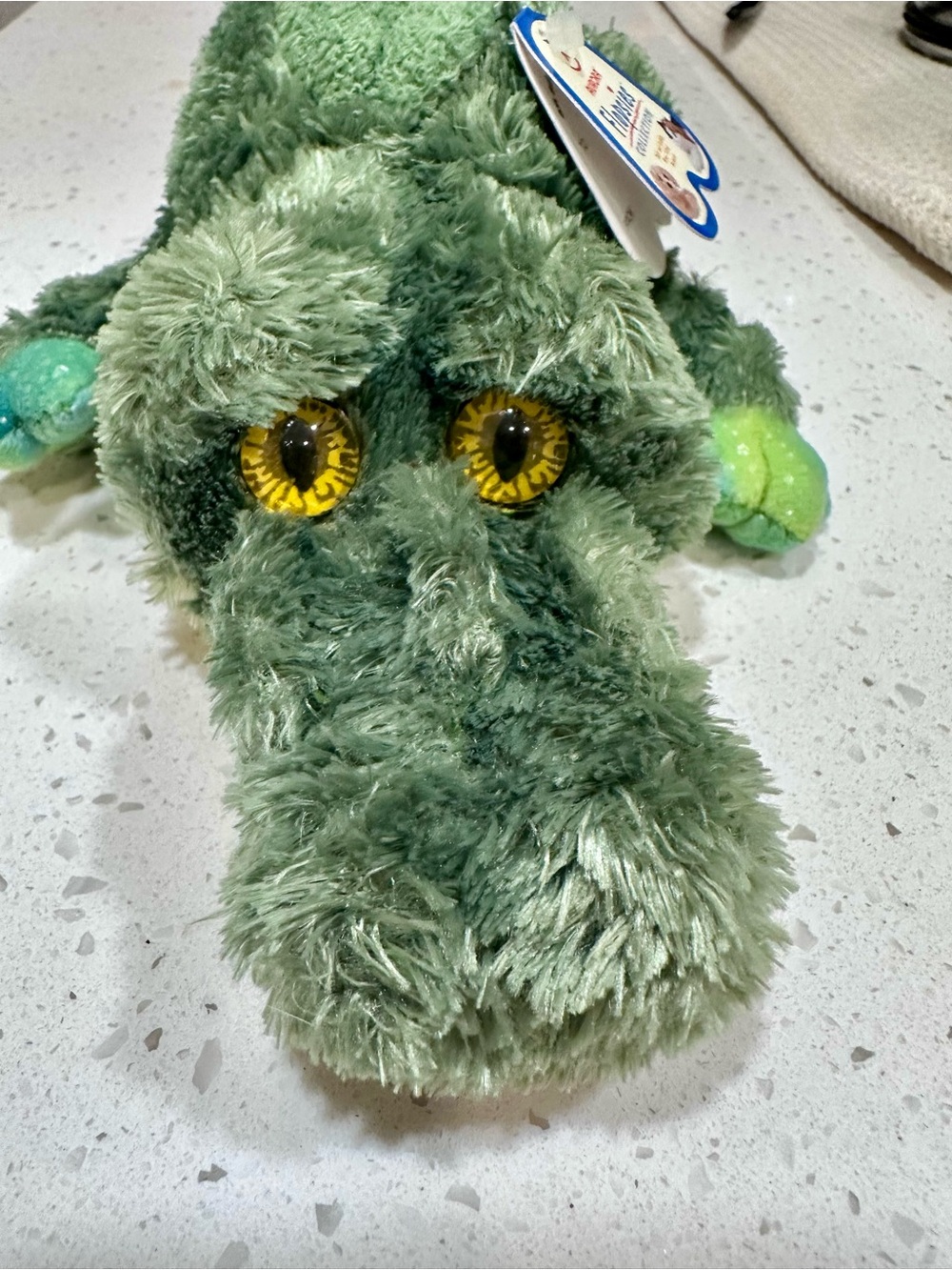 Plush Green Alligator Stuffed Toy - Soft Cuddly Companion Aurora